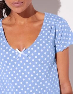 Pyjashort Imprimé Pois -Élégance Nuit Soldes Boutique 703136 C01 zoomx vue3