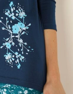 Tee-shirt Manches Longues – Marine 15 Tee-shirt Manches Longues – Marine -Élégance Nuit Soldes Boutique 703146 C01 zoom detailRFP