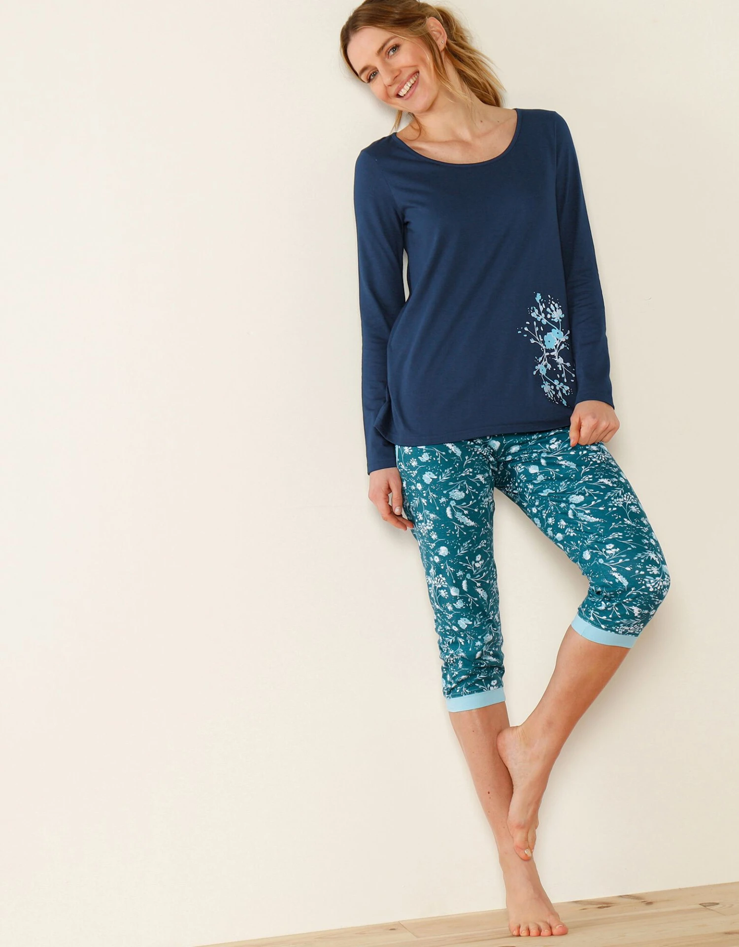 Tee-shirt Manches Longues – Marine 1 Tee-shirt Manches Longues – Marine