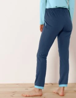 Pantalon De Pyjama – Uni Marine -Élégance Nuit Soldes Boutique 703154 C01 zoomx vue3