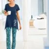 Pantalon De Pyjama – Fleuri émeraude