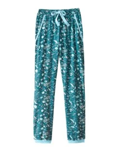 Pantalon De Pyjama – Fleuri émeraude -Élégance Nuit Soldes Boutique 703155 C01 zoomx vue5
