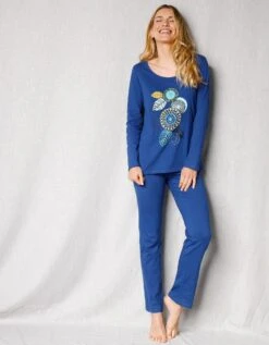 Pyjama Manches Longues Motif "rosaces"