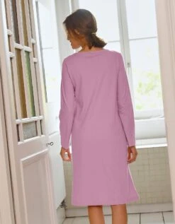 Chemise De Nuit Longue - Imprimé Fantaisie -Élégance Nuit Soldes Boutique 703219 C04 zoomx vue3