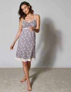 Nuisette Imprimée Coton 8 Nuisette Imprimée Coton -Élégance Nuit Soldes Boutique 703316 C01 zoomx vue3