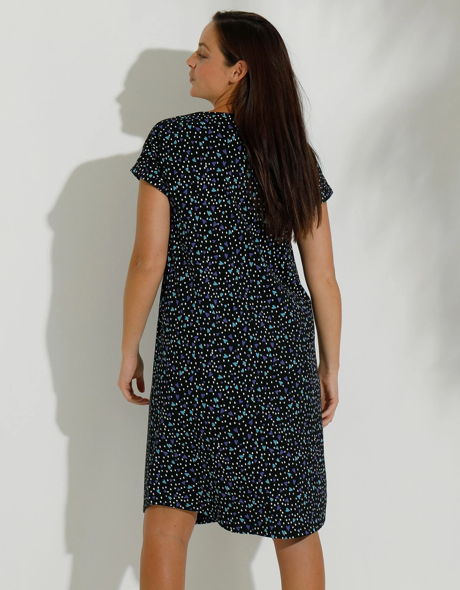 Chemise De Nuit Coton Imprimé "coeurs" 4 Chemise De Nuit Coton Imprimé "coeurs" – Image 4