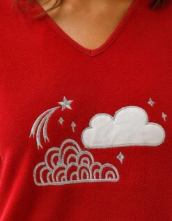 Pyjama Complet Nuages, Polaire Et Manches Longues 10 Pyjama Complet Nuages, Polaire Et Manches Longues -Élégance Nuit Soldes Boutique 703473 C01 zoomx vue4