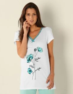 T-shirt Pyjama Jersey Manches Courtes