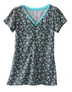 T-shirt Pyjama Jersey Manches Courtes -Élégance Nuit Soldes Boutique 703478 C05 zoomx vue3