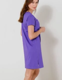 Chemise De Nuit Courte Imprimé "Yoga" 11 Chemise De Nuit Courte Imprimé "Yoga" -Élégance Nuit Soldes Boutique 703483 C01 zoomx vue6