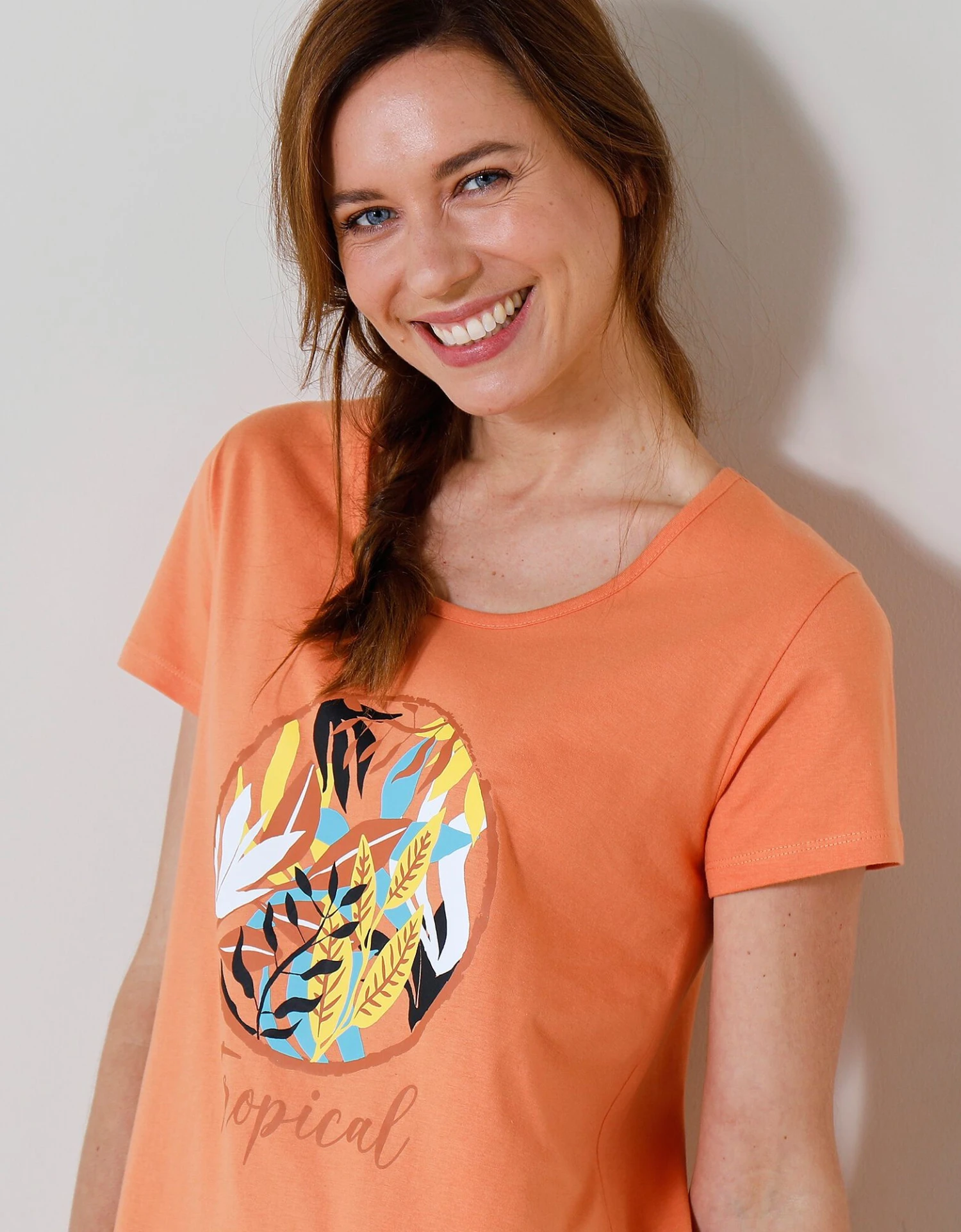 Chemise De Nuit Courte Imprimé "Tropical" 3 Chemise De Nuit Courte Imprimé "Tropical" – Image 3