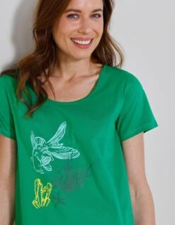 Chemise De Nuit Courte Imprimé Poissons -Élégance Nuit Soldes Boutique 703560 C01 zoomx vue3