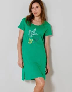 Chemise De Nuit Courte Imprimé Poissons -Élégance Nuit Soldes Boutique 703560 C01 zoomx vue5