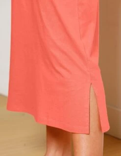 Chemise De Nuit Longue Manches Courtes Motif "panda Roux" -Élégance Nuit Soldes Boutique 703574 C01 zoomx vue4