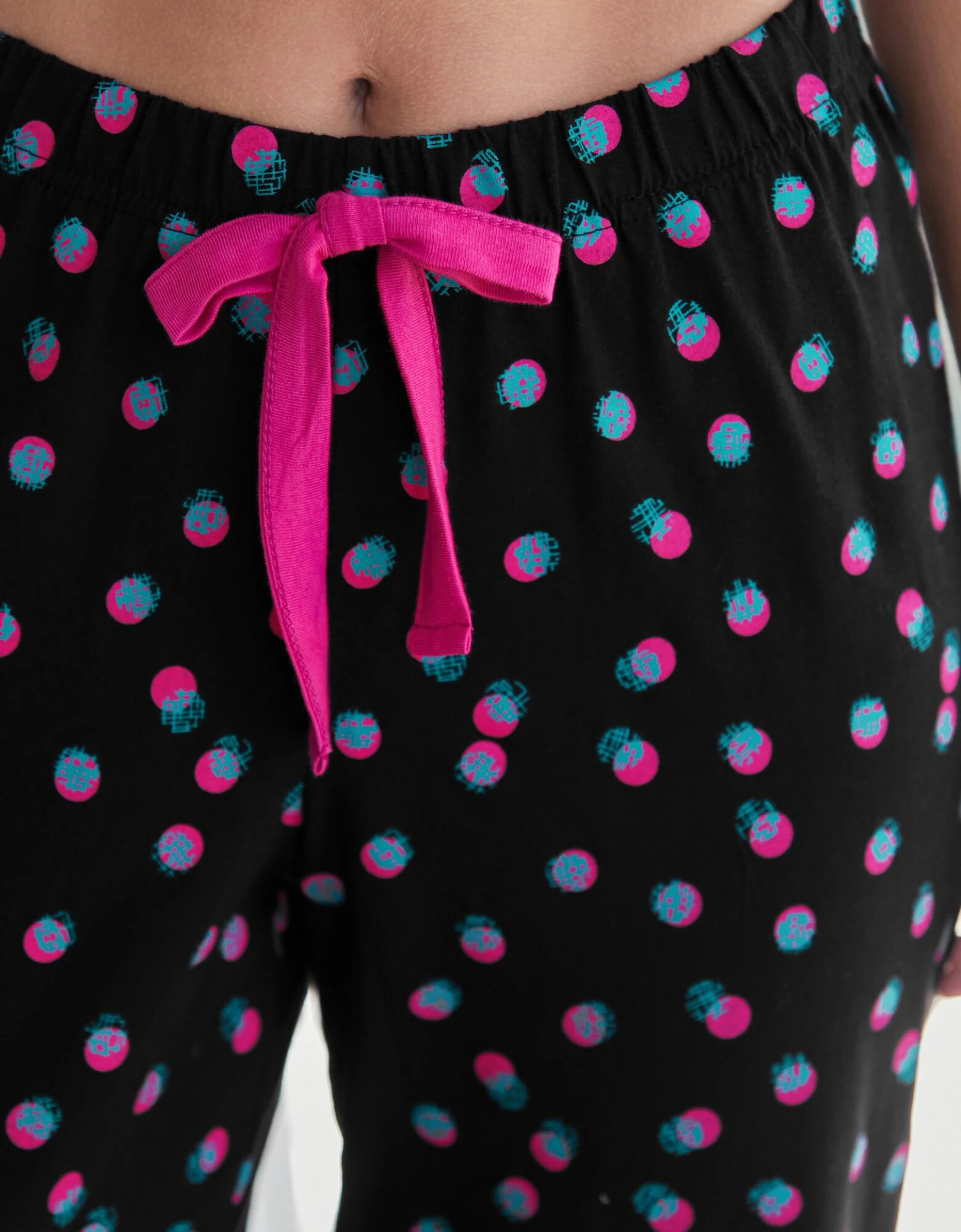 Pantacourt Pyjama Imprimé à Pois 4 Pantacourt Pyjama Imprimé à Pois – Image 4