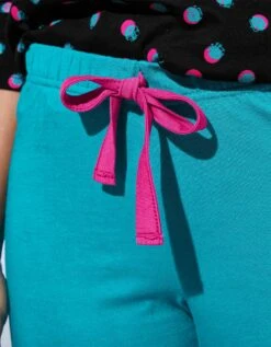 Pantalon Pyjama Coton Enjoy Uni Imprimé Placé -Élégance Nuit Soldes Boutique 703603 C02 zoomx vue4