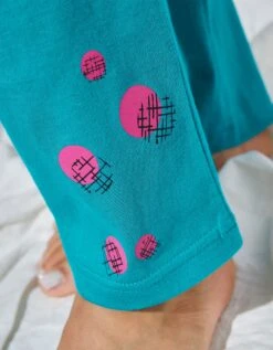 Pantalon Pyjama Coton Enjoy Uni Imprimé Placé -Élégance Nuit Soldes Boutique 703603 C02 zoomx vue6