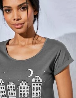 Maxi Tee-shirt - Lot De 2 -Élégance Nuit Soldes Boutique 703611 C01 zoom detailRFP