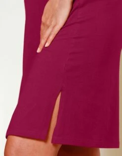 Chemise De Nuit Courte Manches Longues Motif "papillons" -Élégance Nuit Soldes Boutique 703619 C01 zoomx vue4