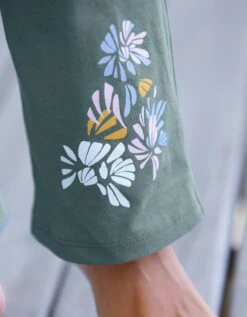 Pantalon Pyjama Coton Imprimé Placé "pétales" 11 Pantalon Pyjama Coton Imprimé Placé "pétales" -Élégance Nuit Soldes Boutique 703621 C01 zoomx vue6