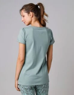 Tee-shirt De Pyjama Manches Courtes Imprimé Base Fleurs 13 Tee-shirt De Pyjama Manches Courtes Imprimé Base Fleurs -Élégance Nuit Soldes Boutique 703623 C03 zoomx vue7