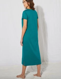 Chemise De Nuit Longue Coton – Imprimé "tortue" -Élégance Nuit Soldes Boutique 703659 C01 zoomx vue4