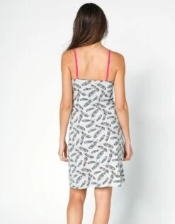 Nuisette Coton Imprimé "plumes" -Élégance Nuit Soldes Boutique 703665 C01 zoomx vue5