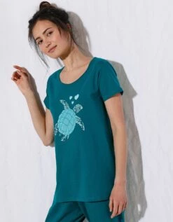 Pyjacourt Coton Manches Courtes Imprimé Placé « tortue De Mer » 9 Pyjacourt Coton Manches Courtes Imprimé Placé « tortue De Mer » -Élégance Nuit Soldes Boutique 703674 C01 zoomx vue3