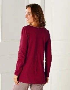 Tee-shirt Imprimé Fleurs - Manches Longues 5 Tee-shirt Imprimé Fleurs - Manches Longues -Élégance Nuit Soldes Boutique 703686 C04 zoomx vue3