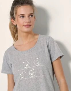 Pyjama Short Imprimé - Lot De 2 -Élégance Nuit Soldes Boutique 703704 C01 zoomx vue4