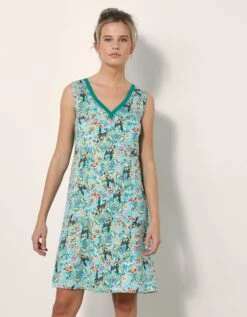 Chemise De Nuit Roméo Imprimée Toucan <br/> -Élégance Nuit Soldes Boutique 703712 C01 zoomx vue3