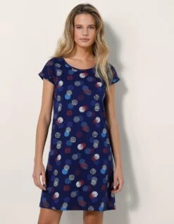 Chemise De Nuit Courte Imprimée Arty -Élégance Nuit Soldes Boutique 703721 C01 zoomx vue3