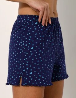 Pyjama Short Imprimé Fossile -Élégance Nuit Soldes Boutique 703725 C01 zoomx vue7