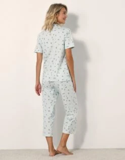 Pyjama Pantalon Court Imprimé « Tulipes » - Col Tailleur 9 Pyjama Pantalon Court Imprimé « Tulipes » - Col Tailleur -Élégance Nuit Soldes Boutique 703728 C01 zoomx vue3