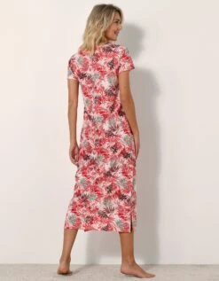 Chemise De Nuit Longue Imprimée - Coton Modal -Élégance Nuit Soldes Boutique 703739 C01 zoomx vue3