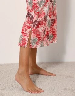 Chemise De Nuit Longue Imprimée - Coton Modal -Élégance Nuit Soldes Boutique 703739 C01 zoomx vue6