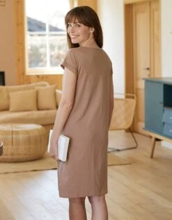 Chemise De Nuit Manches Courtes Motif "chat" -Élégance Nuit Soldes Boutique 703782 C01 zoomx vue4