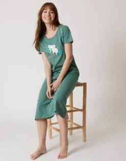 Chemise De Nuit Longue À Manches Courtes Imprimé Koala 9 Chemise De Nuit Longue À Manches Courtes Imprimé Koala -Élégance Nuit Soldes Boutique 703805 C01 zoomx vue4