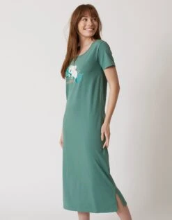 Chemise De Nuit Longue À Manches Courtes Imprimé Koala 10 Chemise De Nuit Longue À Manches Courtes Imprimé Koala -Élégance Nuit Soldes Boutique 703805 C01 zoomx vue5