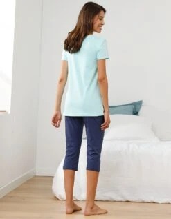 Tee-shirt Base Imprimée Bucolique - Manches Courtes -Élégance Nuit Soldes Boutique 703840 C00 zoomx vue5