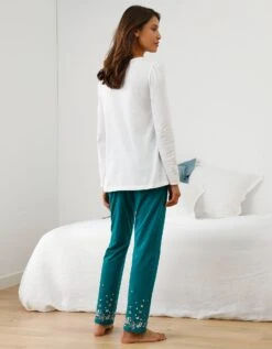 Tee-shirt Imprimé Placé Bucolique - Manches Longues -Élégance Nuit Soldes Boutique 703843 C00 zoomx vue5