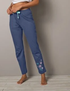 Pantalon Imprimé Bucolique Placé - Coton Jersey