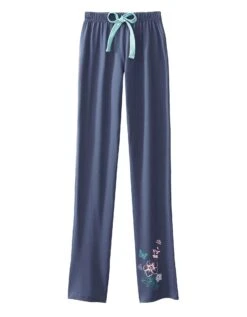 Pantalon Imprimé Bucolique Placé - Coton Jersey -Élégance Nuit Soldes Boutique 703847 C00 zoomx vue4