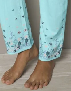 Pantalon Base Imprimée Bucolique - Coton Jersey -Élégance Nuit Soldes Boutique 703849 C02 zoom detailRFP