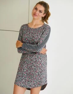 Chemise De Nuit Imprimée Léopard