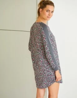 Chemise De Nuit Imprimée Léopard -Élégance Nuit Soldes Boutique 703906 C01 zoomx vue6