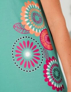 Chemise De Nuit Longue Imprimé Rosaces 9 Chemise De Nuit Longue Imprimé Rosaces -Élégance Nuit Soldes Boutique 703921 C01 zoomx vue3