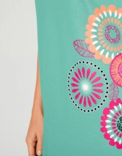 Chemise De Nuit Courte Imprimé Rosaces 9 Chemise De Nuit Courte Imprimé Rosaces -Élégance Nuit Soldes Boutique 703924 C02 zoomx vue4