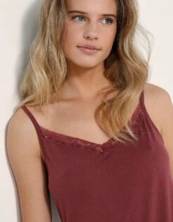 Pyjashort Uni - Coton Modal -Élégance Nuit Soldes Boutique 703938 C00 zoomx vue4