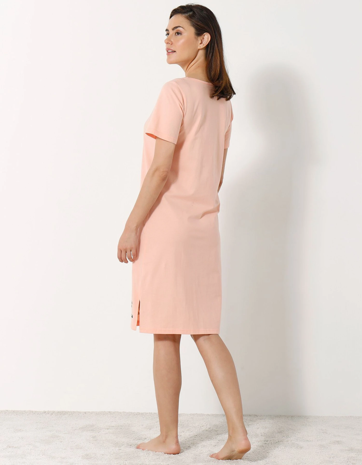 Chemise De Nuit Courte Imprimé Chat - Lot De 2 6 Chemise De Nuit Courte Imprimé Chat - Lot De 2 – Image 6